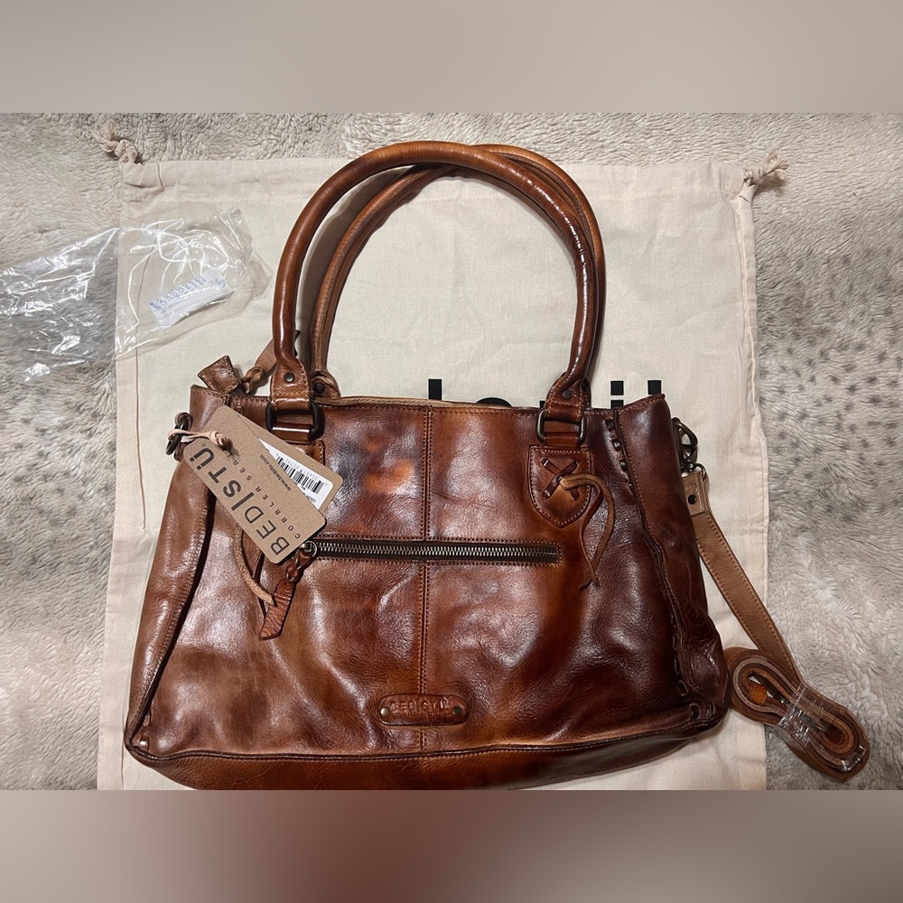 Bed Stu Brown Leather Crossbody Bag - Picture 5 of 13